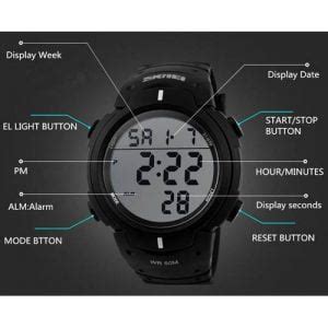 Grosir Jam Tangan Pria Digital SKMEI 1068 Original - WAKTUSHOP