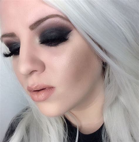 Dramatic Black Smokey Eye Makeup Nude Lip Look Black Smokey Eye Black Smokey Eye Makeup