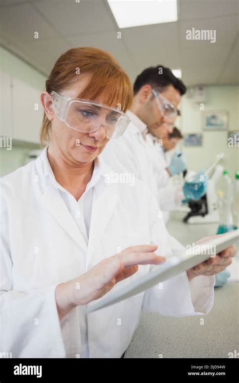 Mature Woman Using Tablet Pc Hi Res Stock Photography And Images Alamy