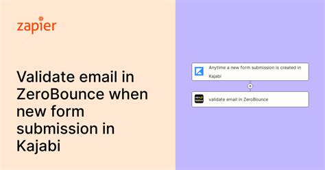 Anytime A New Form Submission Is Created In Kajabi Validate Email In