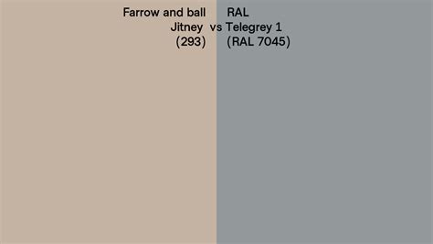 Farrow And Ball Jitney Vs Ral Telegrey Ral Side By Side