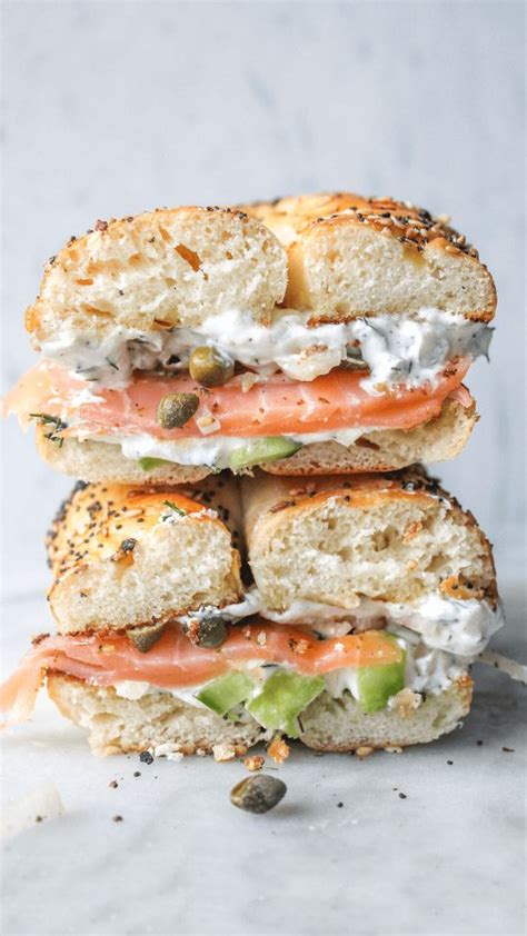 Jerusalem Bagel With Dill Butter Smoked Salmon And Tzatziki Bon Abbetit