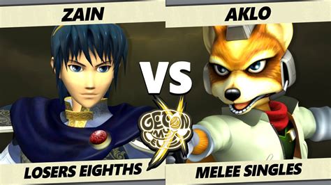 GOML X Zain Marth Vs Aklo Fox Smash Melee SSBM YouTube