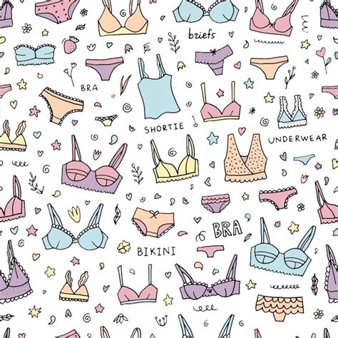 Premium Vector Lingerie Seamless Pattern