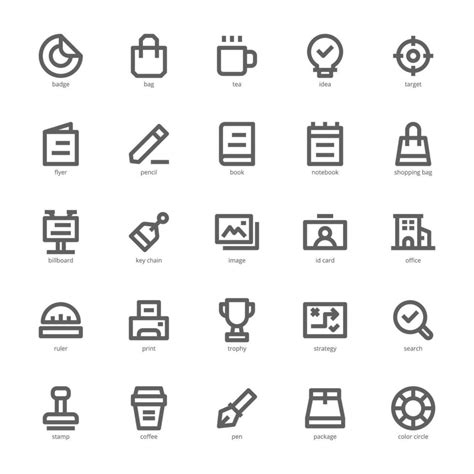 Brand Identity Icon Pack For Your Website Design Logo App Ui Brand