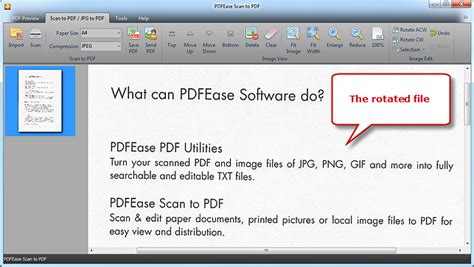 Pdfease Scan To Pdf How To Rotate Scanned Document