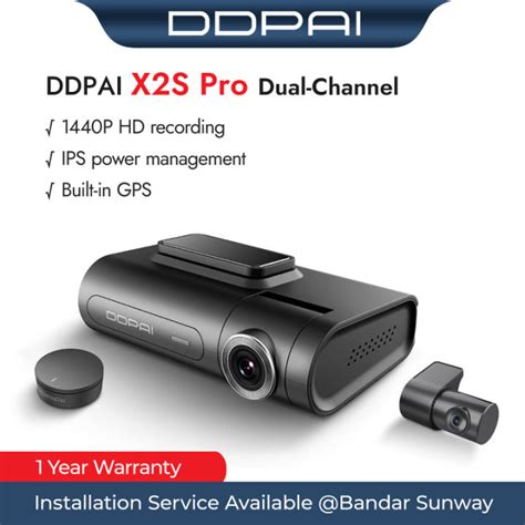 DDPAI X2S Pro Front QHD Rear Full HD built-in WiFi and GPS Dash cam ...