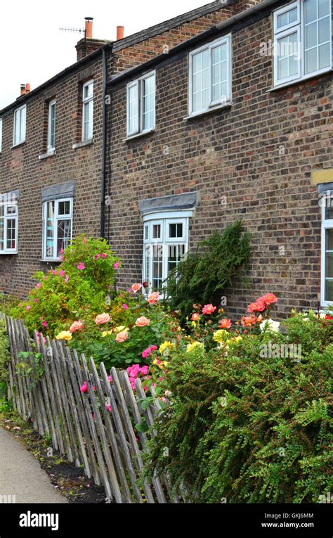 Railways Cottages At Grosmont Station North Yorkshire Moors England Uk