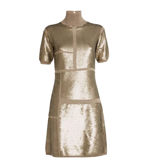 Womens JOSEPH Grey Sequin Embellished Knitted Mini Dress Harrods UK