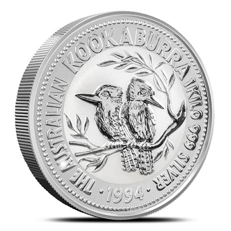 Kilo Australian Silver Kookaburra Coin L Bgasc