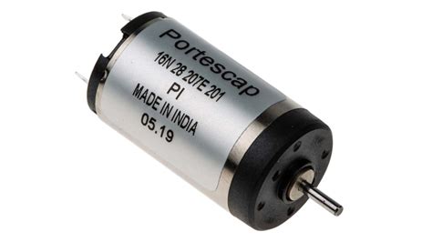 16n28 207e201 Portescap Brushed Dc Motor 23 W 12 V Dc 24 Mnm 10800 Rpm 15mm Shaft