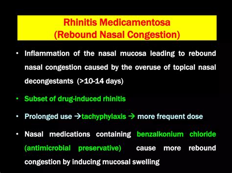 Intrinsic Rhinitis And Rhinitis Medicamentosa Ppt