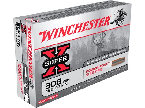 Winchester Super X 308 Winchester Ammo 185 Grain Winchester