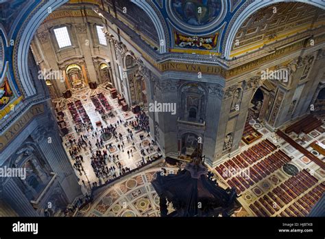 Inside the Vatican Church, St Peter's basilica Stock Photo - Alamy