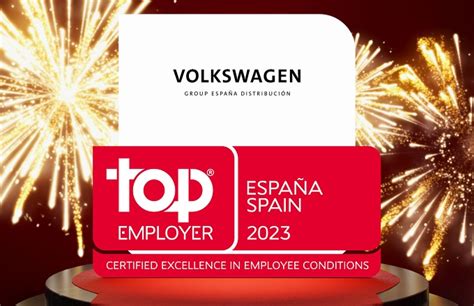 Volkswagen Group Espa A Distribuci N Es Certificada Como Top Employer