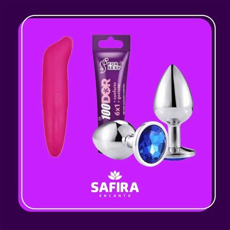 KIT Vibrador feminino Golfinho ponto G Plug Anal em Aço inox 100 Dor Lubrificante Anal 6x1