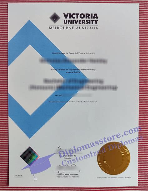 How to create a high quality Victoria University degree certificate