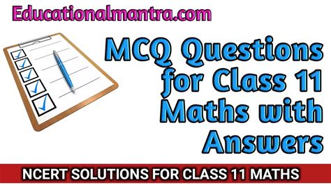 MCQ Questions For Class 11 Maths Chapter 1 Sets With Answers