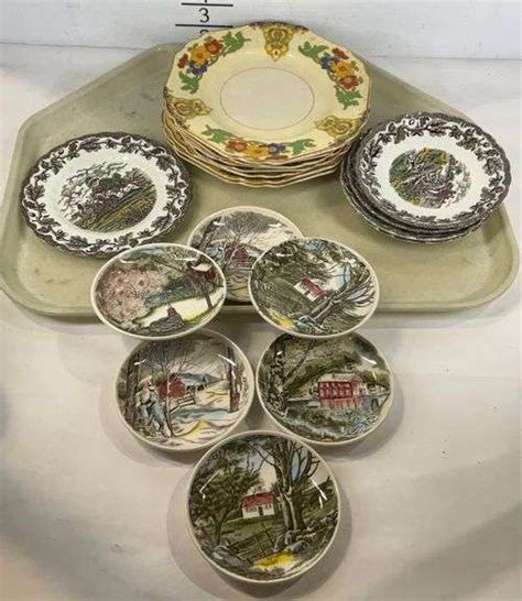 China Johnson Bros Set Of Coasters Myotts Country Life Plates