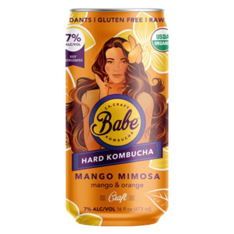 Babe Hard Kombucha Mango Mimosa Pk Oz Cans Delivered In As Fast As Minutes Gopuff