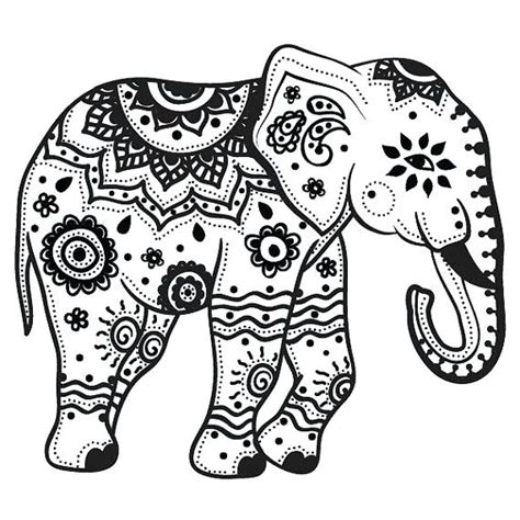 Elephant Outline Elephant Head Pattern Use The Printable Outline For