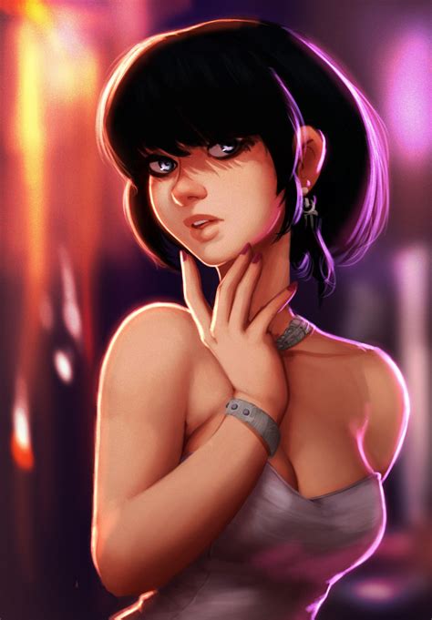 Wallpaper Model Anime Girls Short Hair Black Hair Beauty Lady 1726x2483 Maharaj 41681