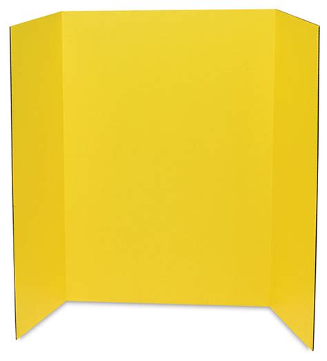 Pacon Colored Trifold Presentation Board - 48" x 36", Yellow | BLICK ...