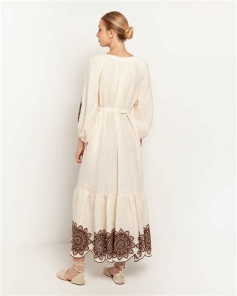 Greek Archaic Kori Linen Dress Celia Boutique