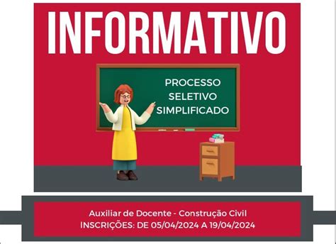 Processo Seletivo Simplificado Para Auxiliar De Docente Etec Peru Be