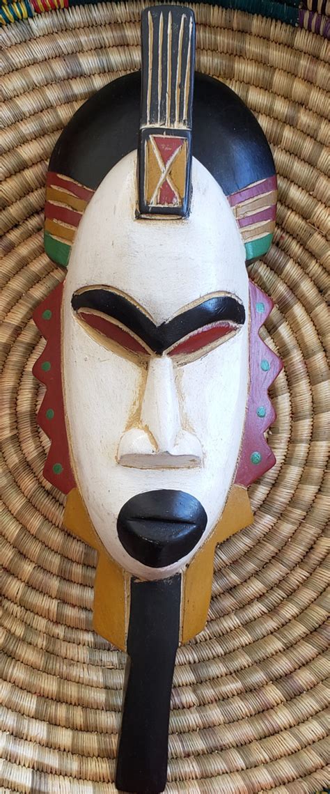 Handmade African Spiritual Mask Wall Decor