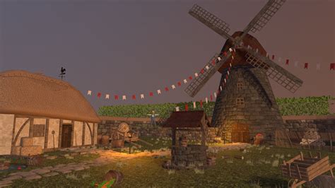 Medieval Farm Village Download Free 3d Model By Ethan Graye