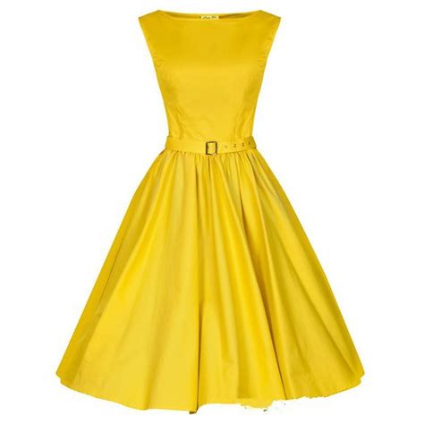 Yellow Belted Vintage Dress Yellow Vintage Dress Cocktail Dress