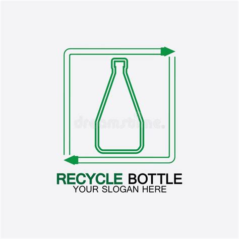 Recycle Plastic Bottle Logo Icon Vector Illustration Designbottle With