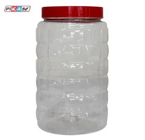 Pikaso Transparent Plastic Pet Jar For Personal Care Capacity