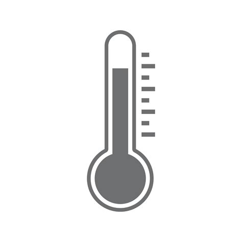 Thermometer Temperatur heißer oder kalter Symbolvektor für Web