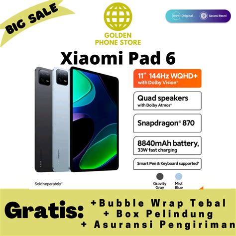 Jual Xiaomi Pad Gb Original Garansi Resmi Xiaomi Indonesia