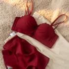 Hyg Lingerie Set Plain Wireless Bra Panty Yesstyle