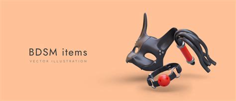 Realistic Gag For Hard Sex Games Toys Adults Vector Image