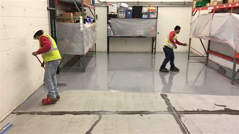 Champion Coatings Self Leveling Urethane Cement With Sand Broadcast