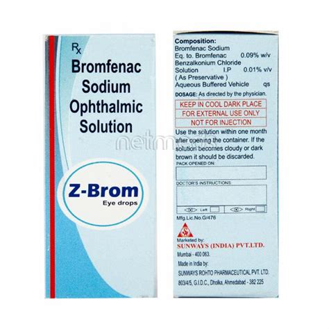 Z Brom Eye Drops 5ml Price Uses Side Effects Netmeds