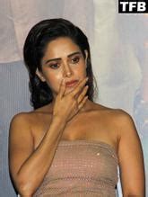 Nushrratt Bharuccha Sexy Seen Flaunting Her Hot Legs At The Janhit Mein Jaari Promo In Mumbai