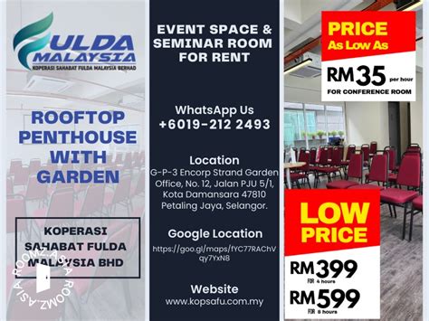 Event Space For Rent In Kota Damansara Affordable Meeting Rooms And