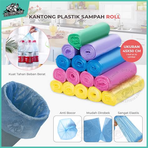 Jual Plastik Sampah Kantong Kresek Rol Warna Serbaguna Pelastik Gulung