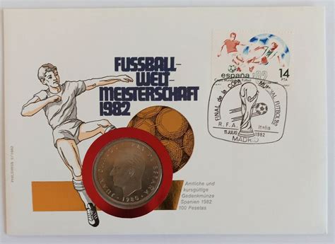 Münzbrief Fussball WM 1982 Münze Sonderprägung Kaufen auf Ricardo