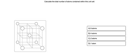 Answered O Calculate The Total Number Of Atoms Bartleby