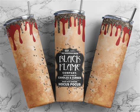 Hocus Pocus 20oz Skinny Tumbler Design Tumbler Wrap Etsy