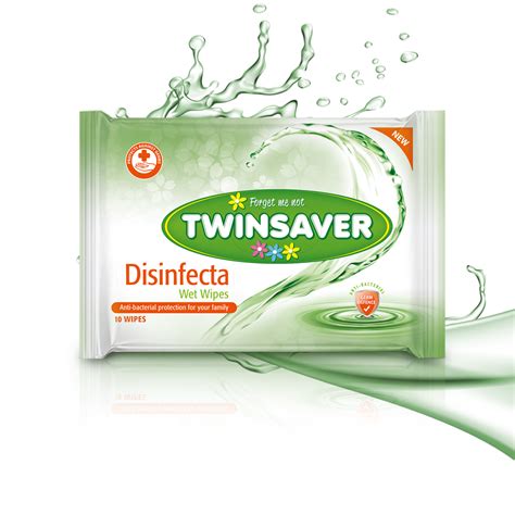 Paper Wet Wipe Twinsaver Disinfect 40pk Red Spot