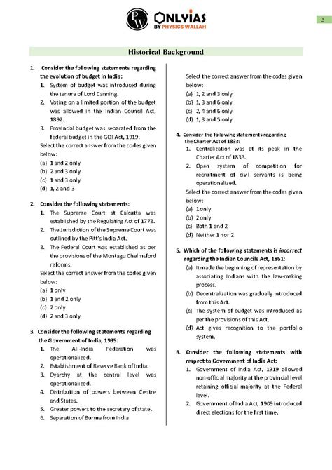 Only Ias Polity Prayas Practice Workbook Question Answers