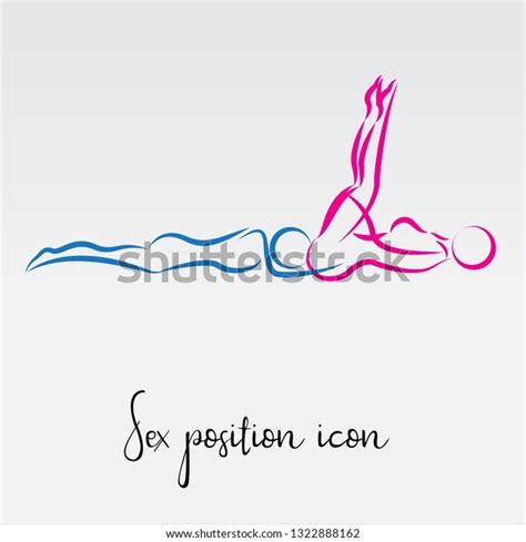 Sex Poses Vector Icon Line Icon Stock Vector Royalty Free 1322888162