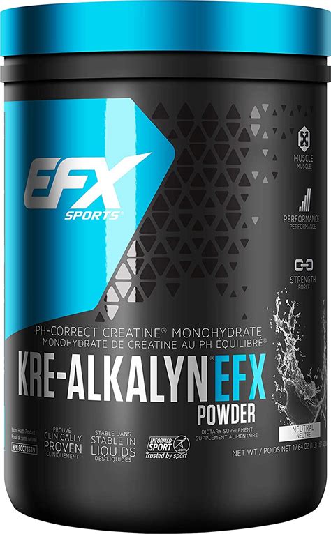 EFX Sports Kre Alkalyn Powder 500g PH Correct Creatine Monohydrate